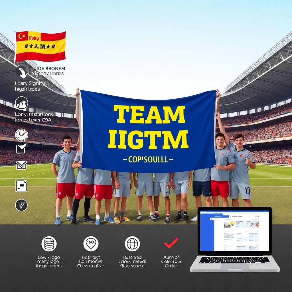 Командные ленты и флаги как символика победы в спорте и истории